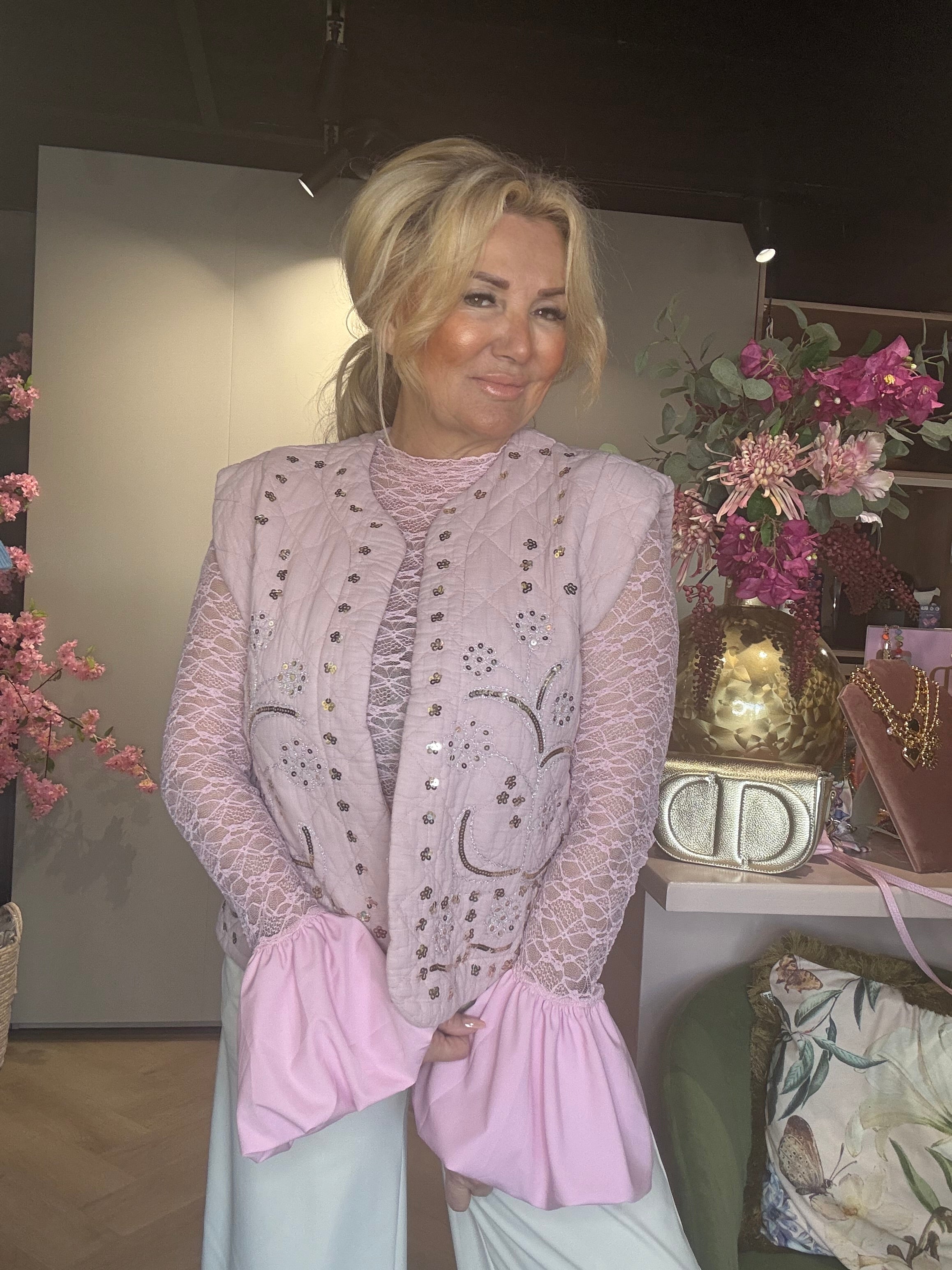 Gilet Indy Poederrose